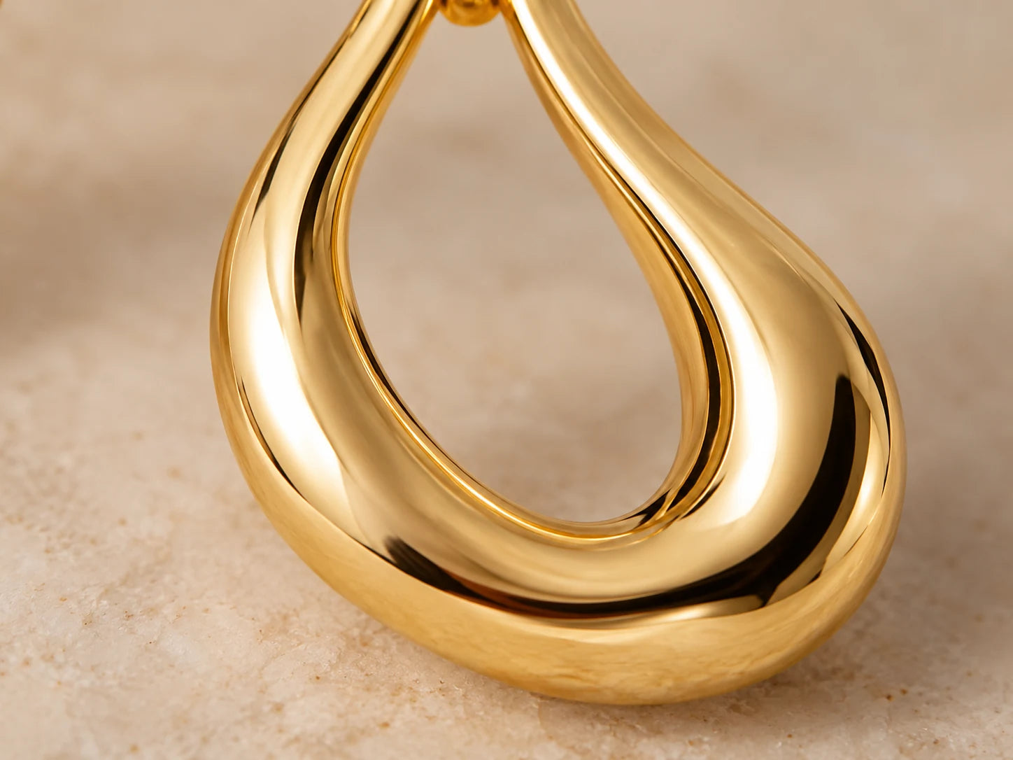 Sculpted Gold Earrings, Gold: Sculpted form; AI design preview, not verified merchandise evidence