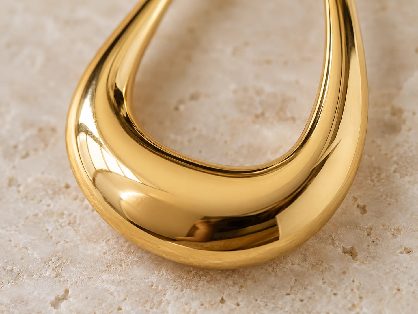 Sculpted Gold Earrings, Gold: Finish detail; AI design preview, not verified merchandise evidence