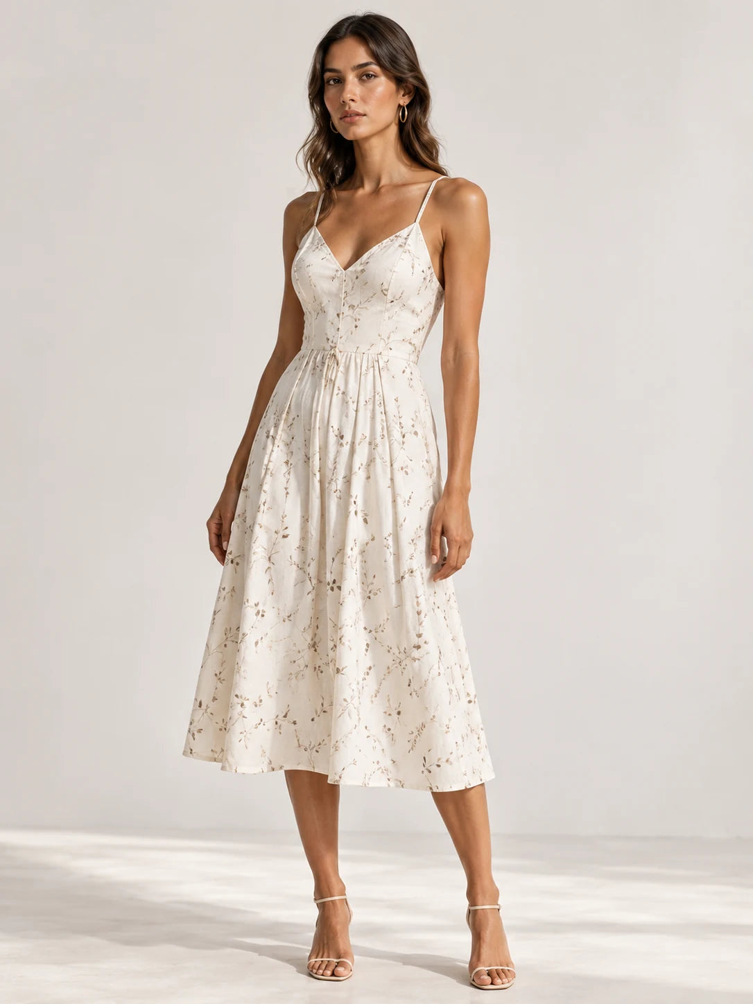 Linen Midi Dress