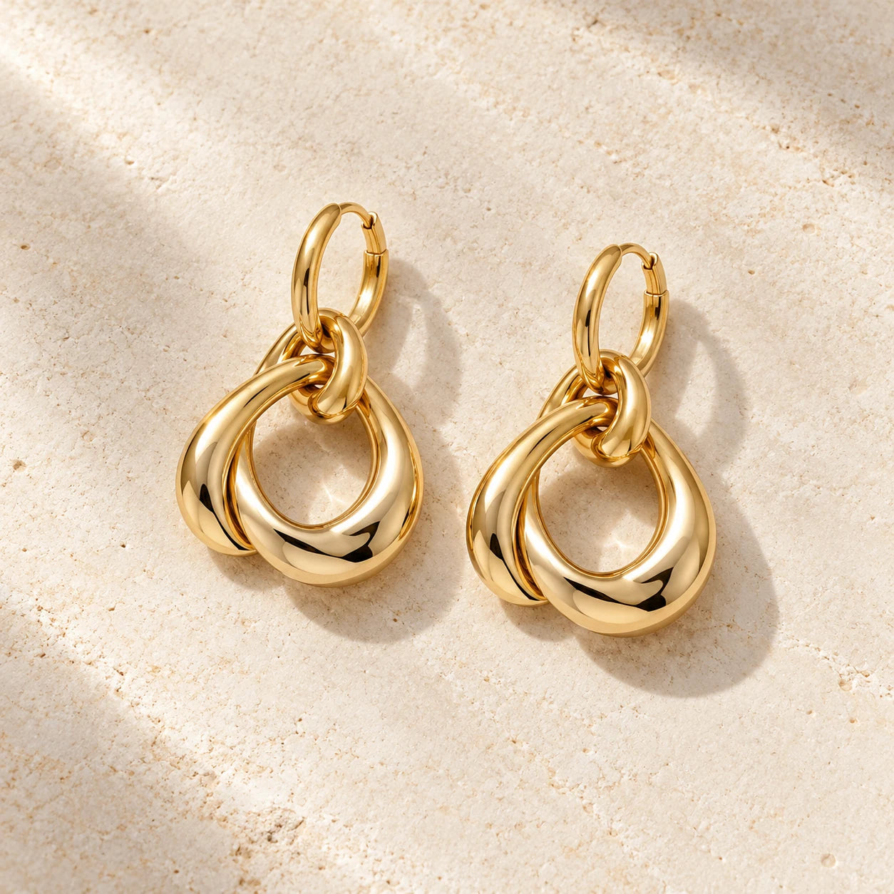 Sculpted Gold Earrings