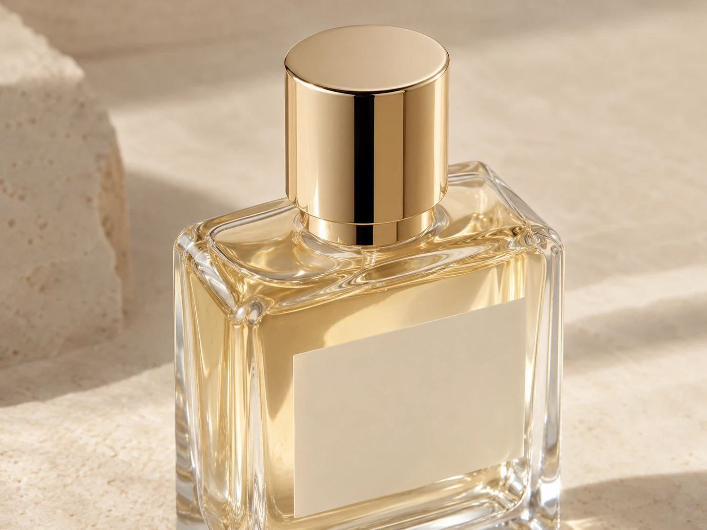 Everyday Fragrance, Original: Bottle detail; AI design preview, not verified merchandise evidence