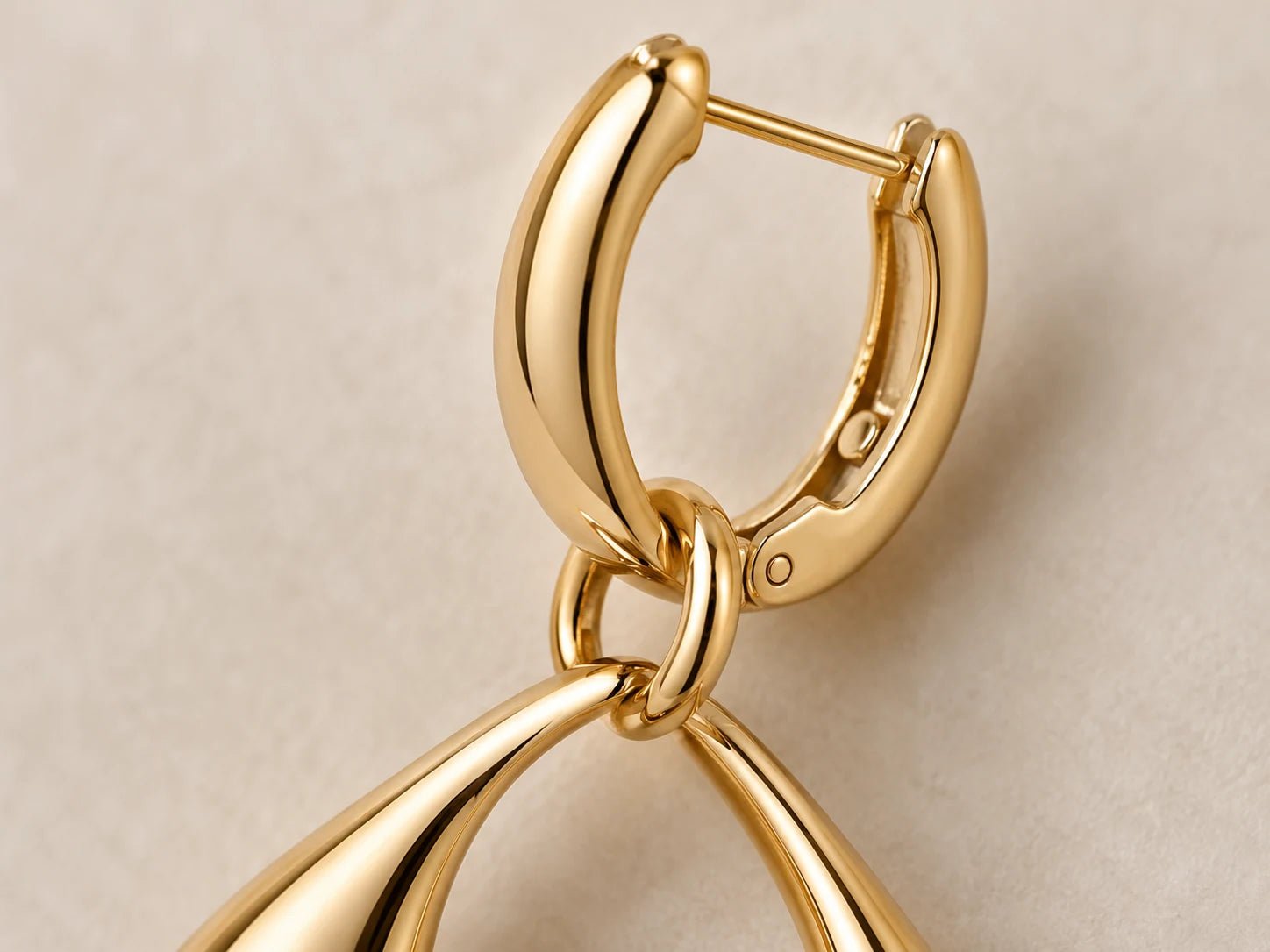 Sculpted Gold Earrings, Gold: Fastening concept; AI design preview, not verified merchandise evidence