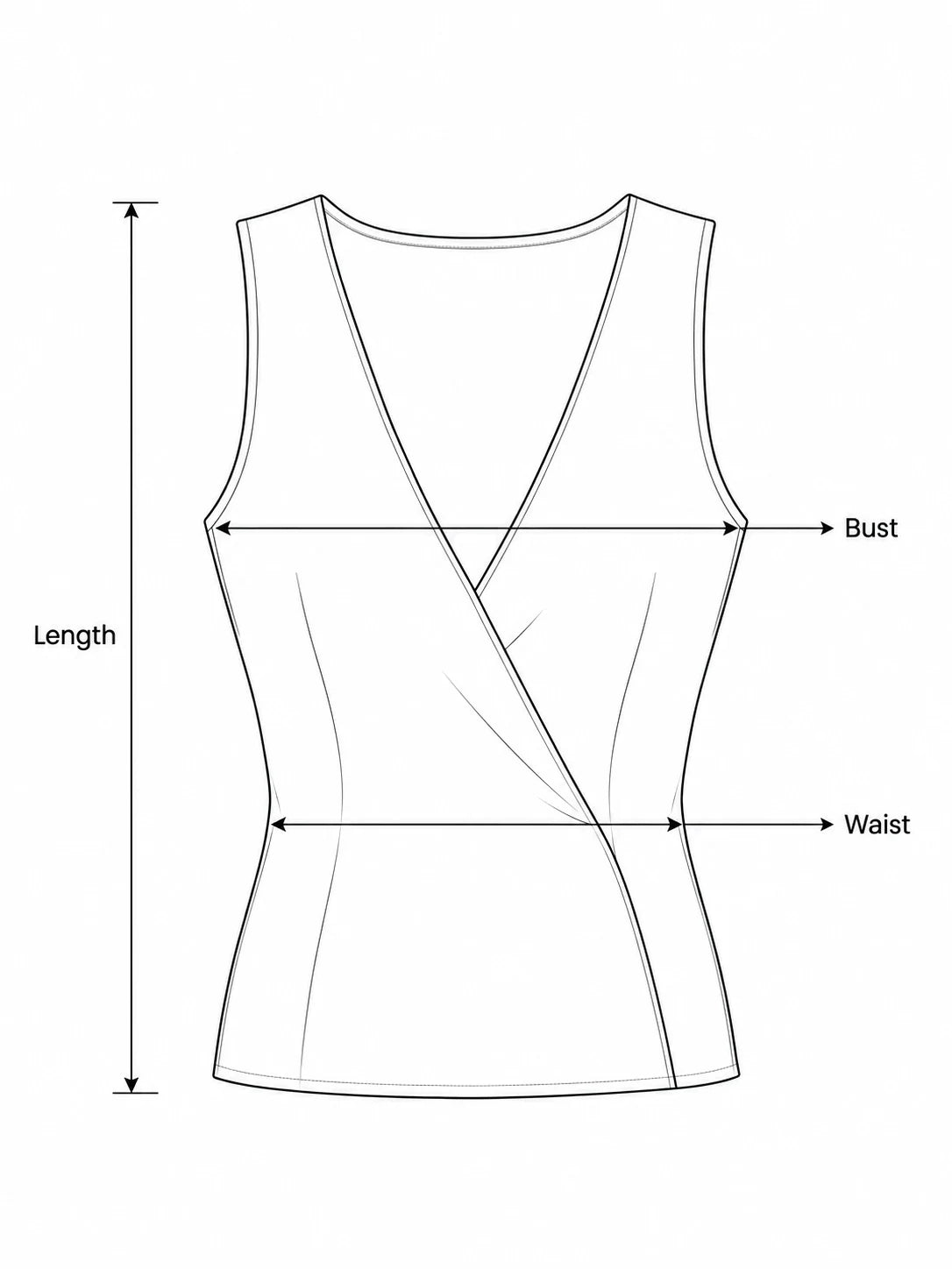 tops measurement illustration