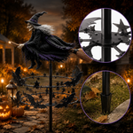 Witch wind spinner center hub and ground stake details