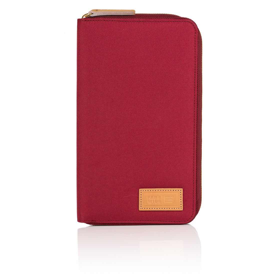 Burgundy family passport holder