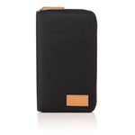 Black family passport holder, front view