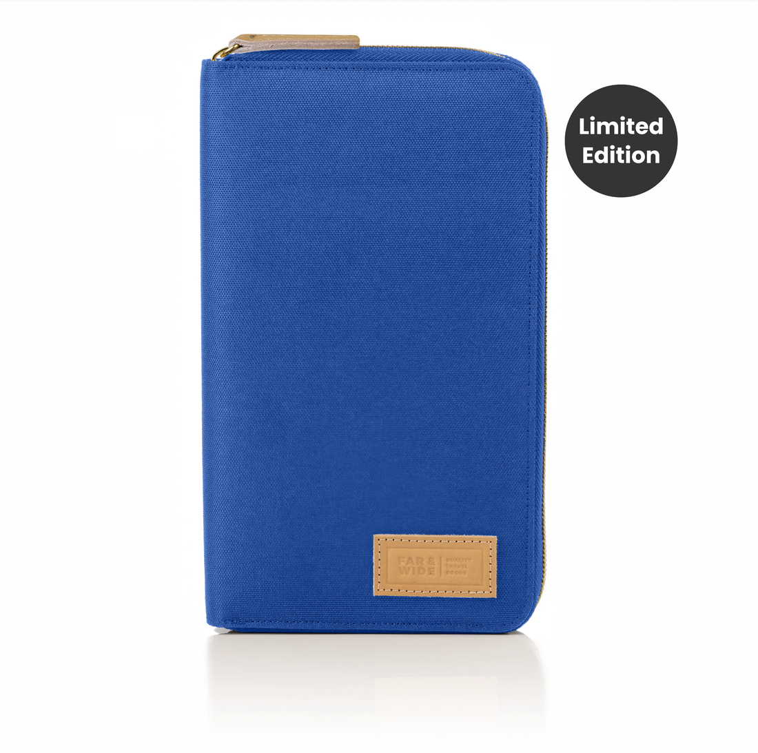Royal blue family passport holder