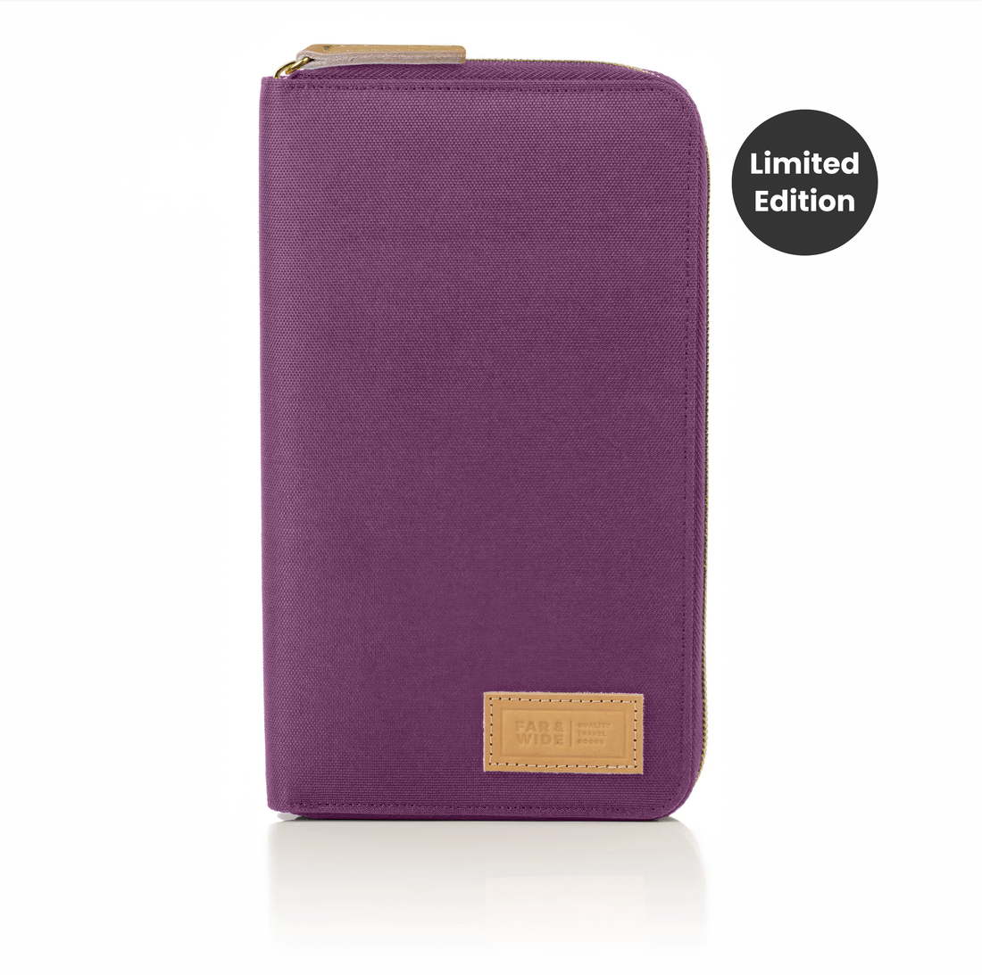 Purple family passport holder