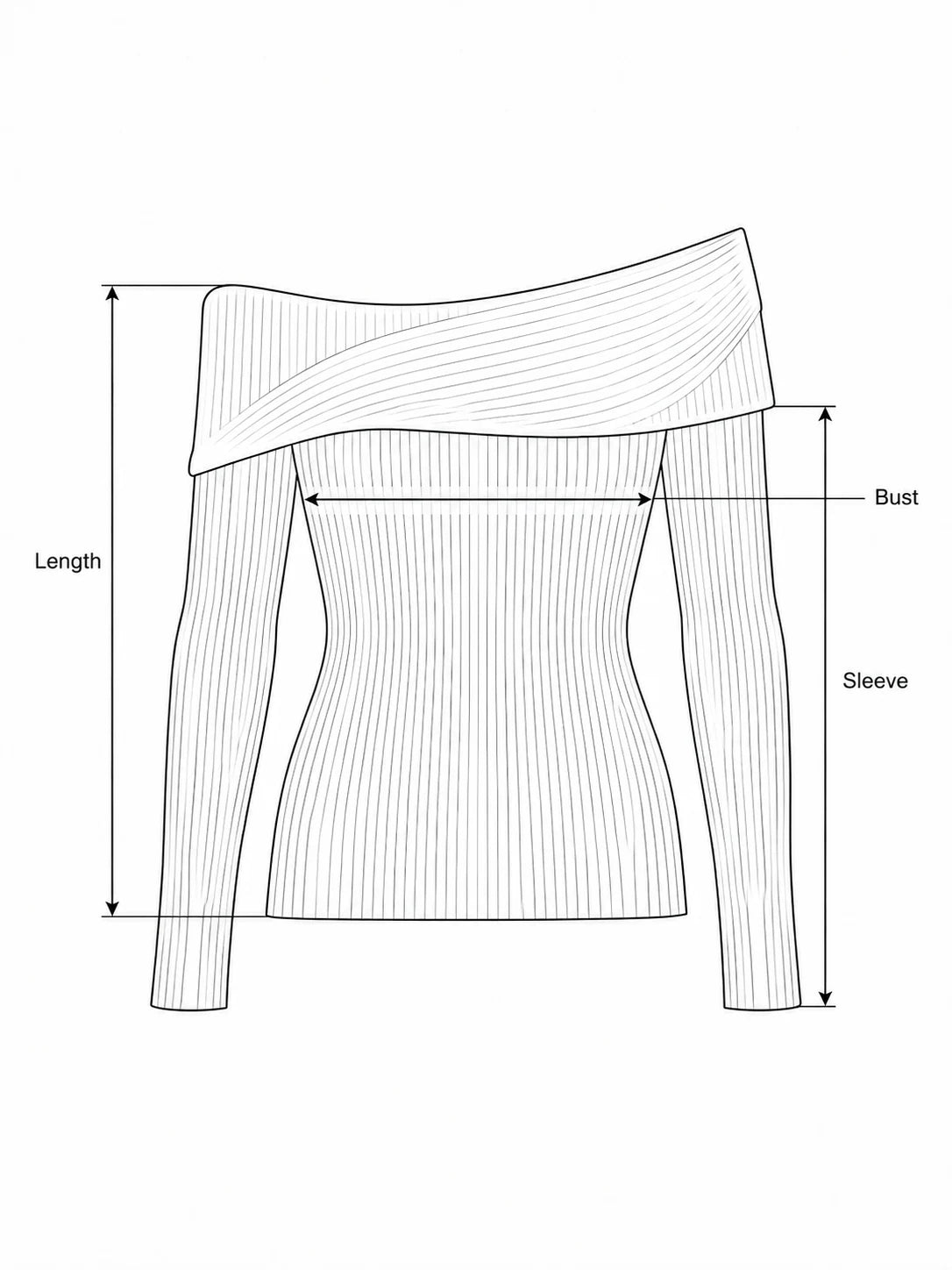tops measurement illustration
