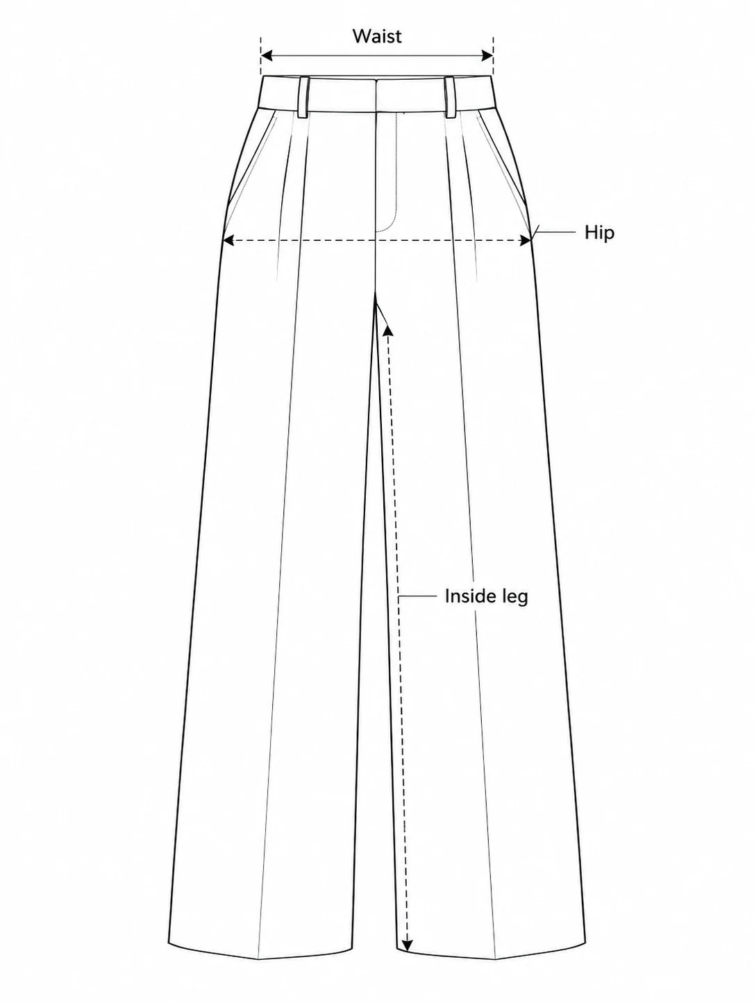 bottoms measurement illustration