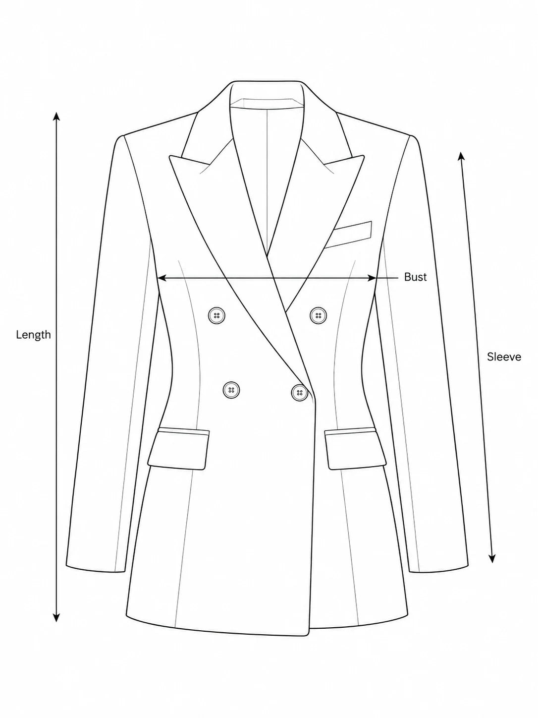 outerwear measurement illustration